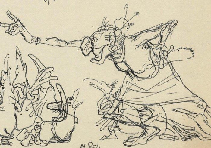 Dulieu, Jean - 1 Original drawing - Paulus de Boskabouter -, Boeken, Stripverhalen