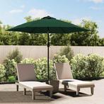 vidaXL Zweefparasol met LED 3,5 m groen, Tuin en Terras, Verzenden, Nieuw