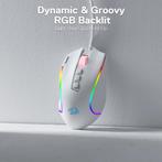 M612 Gaming Muis -  tot 8000 DPI - RGB Optisch Ergonomisch, Verzenden, Nieuw, Redragon