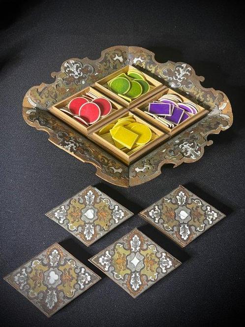 Jeu de poker - À la manière de Franz Xaver Fortner - «, Antiek en Kunst, Antiek | Meubels | Stoelen en Sofa's