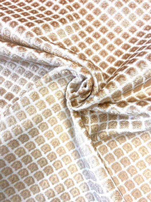 Prachtig jacquardfluweel met een klein, regelmatig, Antiquités & Art, Tapis & Textile