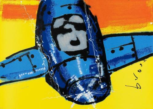 Herman Brood Zeefdruk : Touchdown, Antiek en Kunst, Kunst | Litho's en Zeefdrukken, Ophalen of Verzenden