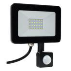 LED Floodlight - Bouwlamp 20W met sensor - Netstroom, Doe-het-zelf en Bouw, Bouwverlichting, Nieuw, Minder dan 50 watt, Lamp met armatuur