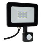 LED Floodlight - Bouwlamp 20W met sensor - Netstroom, Verzenden, Nieuw, Minder dan 50 watt, Lamp met armatuur