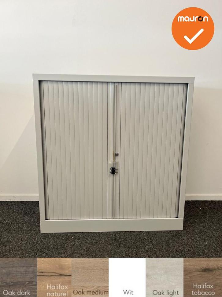 Robberechtse roldeurkast - 105x100x45cm - Lichtgrijs - brede, Articles professionnels, Aménagement de Bureau & Magasin | Mobilier de bureau & Aménagement
