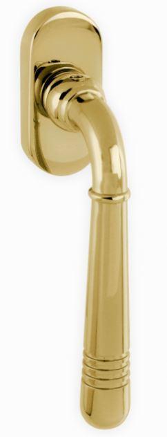 Intersteel raamkruk Helena messing Kleur, Doe-het-zelf en Bouw, Hang- en Sluitwerk, Klink of Kruk, Nieuw, Overige materialen