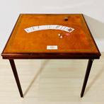 Table de jeux - bridge - Feutre, Bois - Pliante Pieds Compas