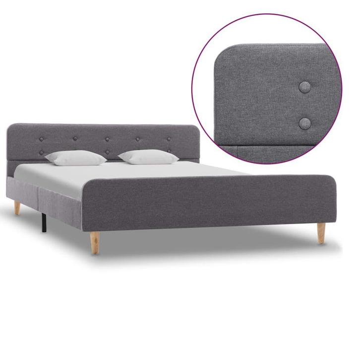Bedframe Grijs 160x200 | Retour Deal | 55% Korting, Maison & Meubles, Chambre à coucher | Lits, Envoi