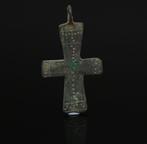 Byzantijns Brons Cross pendant, Spaanse exportvergunning, Antiek en Kunst