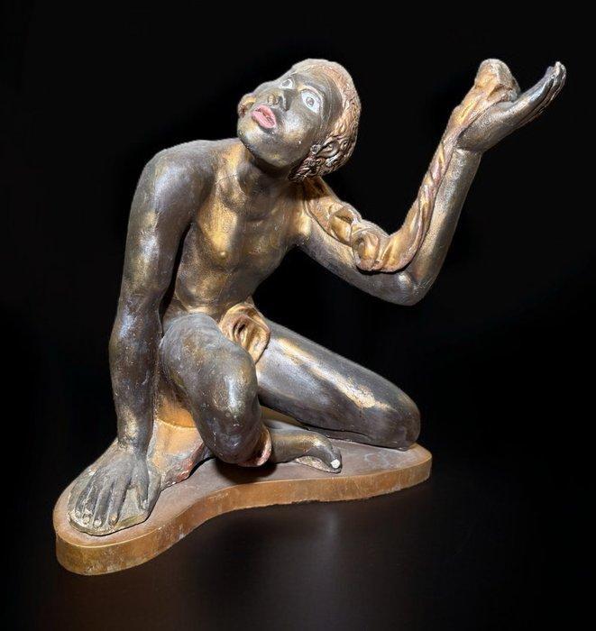 Decoratief ornament - Moro - NO RESERVE - Legno, Gesso,, Antiek en Kunst, Antiek | Keramiek en Aardewerk