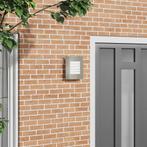 vidaXL Buitenwandlamp Zilver 23.5 x 9 x 26 cm RVS en plastic, Huis en Inrichting, Verzenden, Nieuw