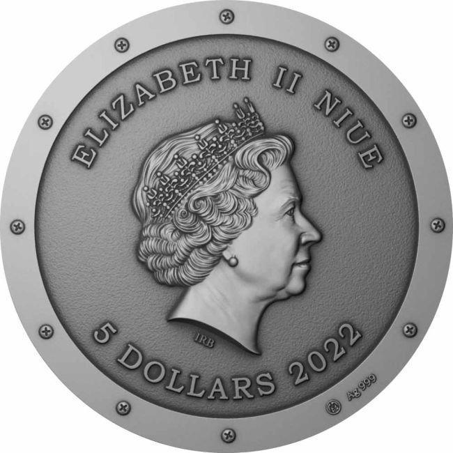 Niue. 5 Dollars 2022 2 oz $5 NZD Niue Silver Metal Fish, Timbres & Monnaies, Métaux nobles & Lingots