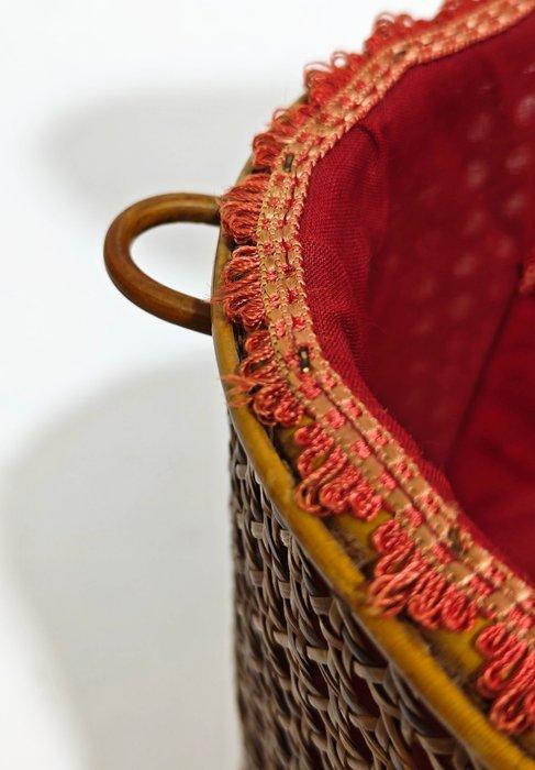 Boîte à couture - canne de bambou, Textile - Paglia di, Antiquités & Art, Art | Objets design