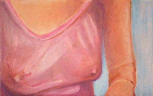 Marie Faroult - Poitrine, Antiek en Kunst, Kunst | Schilderijen | Modern
