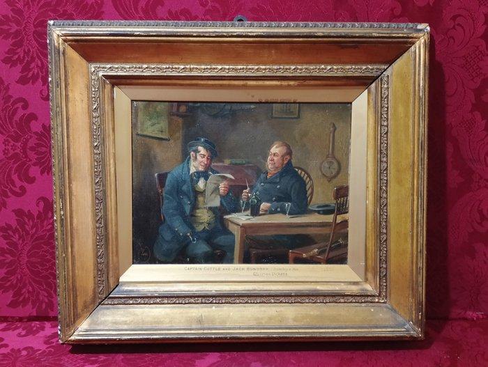 Britse school (XIX) - Captain Cuttle and Jack Bundsby, from, Antiek en Kunst, Kunst | Schilderijen | Klassiek