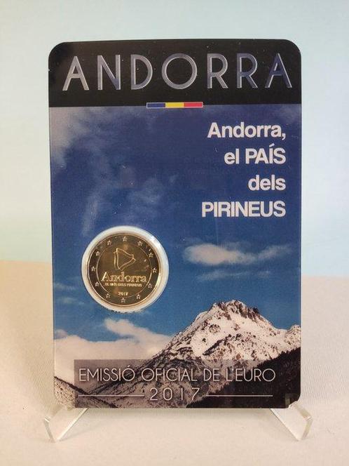 Andorra. 2 Euro 2017 Himne Andorra + Pirineus (2 monete), Postzegels en Munten, Munten | Europa | Euromunten
