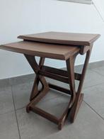 Tables gigognes - Bois - Paire de tables d’appoint vintage, Antiek en Kunst