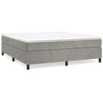 Bedframe 180x200 - Lichtgrijs Fluwelen Droom - OP = OP -..., Verzenden, 180 cm, 200 cm, Nieuw