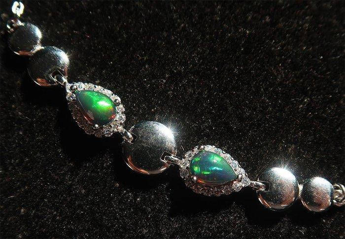 Opaal - Zilver, Sterrennacht armband: de Opalen draad & de, Antiek en Kunst, Antiek | Boeken en Manuscripten