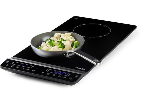 DOMO DO30211IP - Inductiekookplaat - 2 pits 3100 W - zwart, Huis en Inrichting, Woonaccessoires | Overige, Zo goed als nieuw, Verzenden