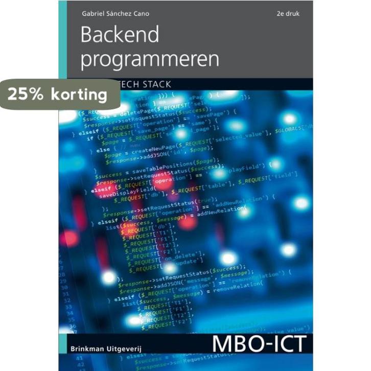 Backend programmeren / MBO-ICT 9789057523854, Boeken, Schoolboeken, Zo goed als nieuw, Verzenden