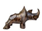 Figurine - Neushoorn - Bronze, Antiek en Kunst