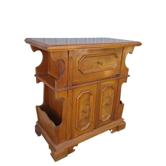 Manifattura Italiana - Wandtafel - Walnoot - TV-kast, Antiquités & Art, Curiosités & Brocante