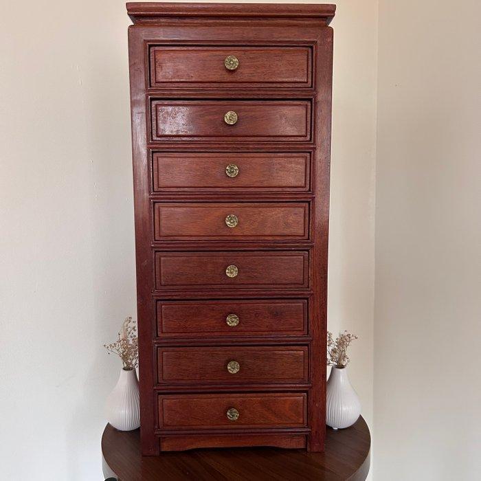 Ladekast - hard hout - Semainier, Antiek en Kunst, Curiosa en Brocante