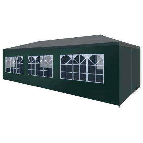 vidaXL Partytent 3x9 m groen, Tuin en Terras, Partytenten, Nieuw, Verzenden