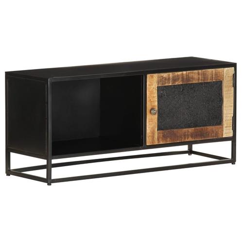 vidaXL Meuble TV 90x30x40 cm Bois de manguier brut, Maison & Meubles, Armoires | Mobilier de télévision, Neuf, Envoi