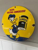 Sunoco Oil - Donald Duck - Emaille bord - Emaille