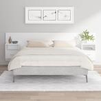 vidaXL Hoofdbord met kastjes bewerkt hout wit, Huis en Inrichting, Verzenden, Nieuw