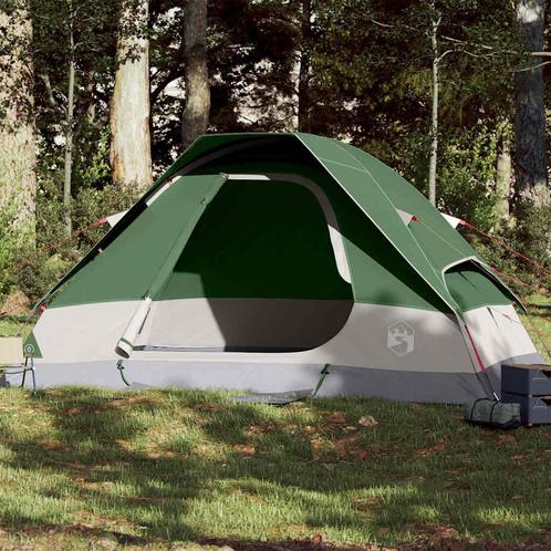 vidaXL Koepeltent 6-persoons waterdicht groen, Caravans en Kamperen, Tenten, Nieuw, Verzenden