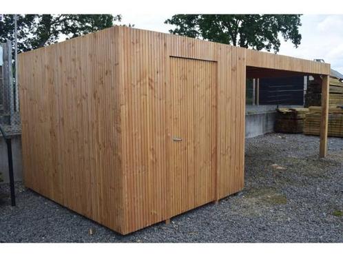 Veiling - Tuinhuis triple-profiel met overkapping 295x650x24, Tuin en Terras, Overkappingen