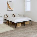 vidaXL Bedframe metaal zwart 140x200 cm, Verzenden, Nieuw