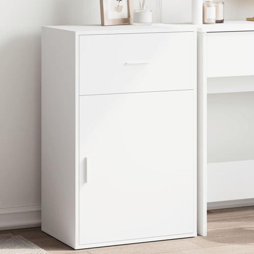 vidaXL Opbergkast 56,5x39x90 cm bewerkt hout wit, Huis en Inrichting, Kasten | Overige, Nieuw, Verzenden