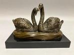 sculptuur, Swans in Love van MILO - 13 cm - Brons, Antiek en Kunst