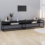 vidaXL Tv-meubel 220x40x40,5 cm gehard glas, Verzenden, Nieuw