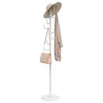 vidaXL Kapstok 183 cm gepoedercoat ijzer wit, Huis en Inrichting, Woonaccessoires | Kapstokken, Verzenden, Nieuw