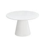 Eettafel Rond Maya Microcement 120 cm Wit, Verzenden