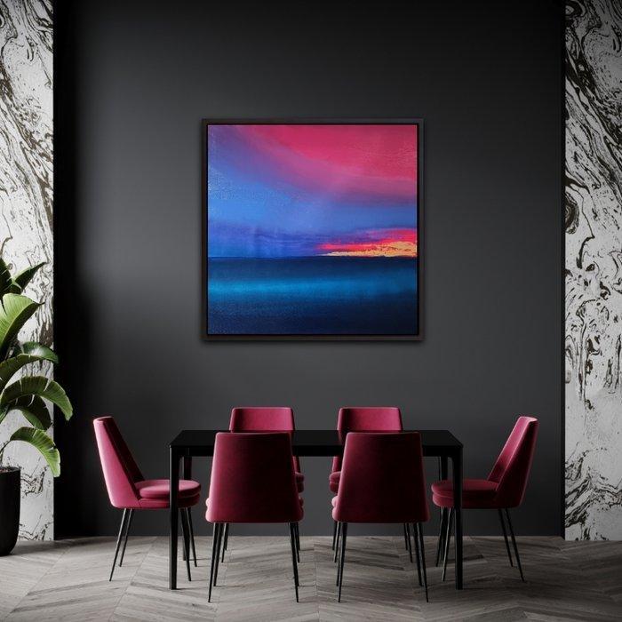 Alla Faber - Dreamscape Horizon – Crimson Dusk XL, Antiek en Kunst, Kunst | Schilderijen | Modern