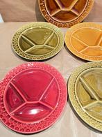 Sarreguemines - Bord (7) - fonduebord - Keramiek, Glazuur -, Antiek en Kunst