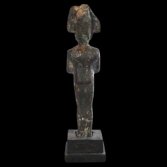 Oud-Egyptisch Brons Osiris, 664–332 v.Chr. – Expertised - 14, Verzamelen, Mineralen en Fossielen