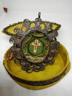 Reliekhouder - Metaal, Stoffa - 1850-1900 - Santa Croce di