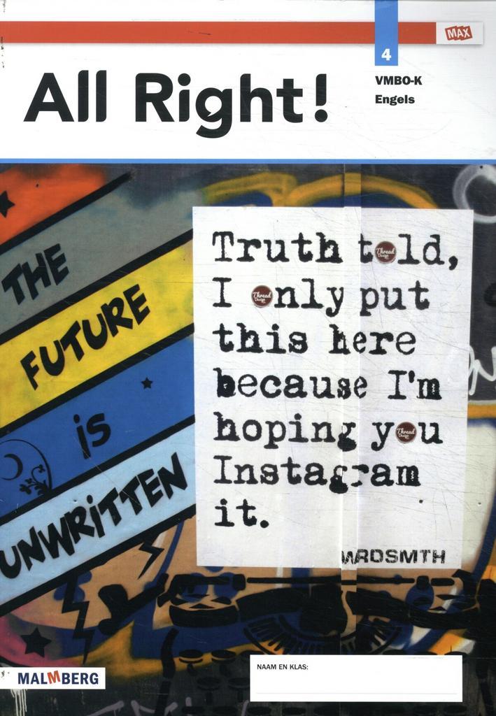All Right! / 4 vmbo-k 9789402077681 Vos, Boeken, Schoolboeken, Gelezen, Verzenden
