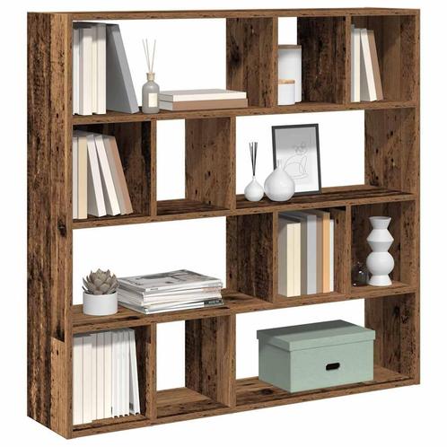 vidaXL Boekenkast/kamerscherm 105x24x102 cm oud houtkleurig, Huis en Inrichting, Woonaccessoires | Overige, Nieuw, Verzenden