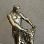 Beeldje, Samson rends the mouth of a lion - 13 cm -, Antiek en Kunst