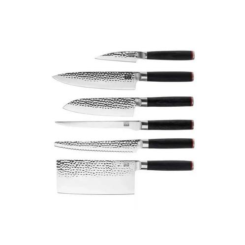 Messenset - De Complete Set: 6 messen (schilmesje + santoku, Maison & Meubles, Cuisine | Ustensiles de cuisine