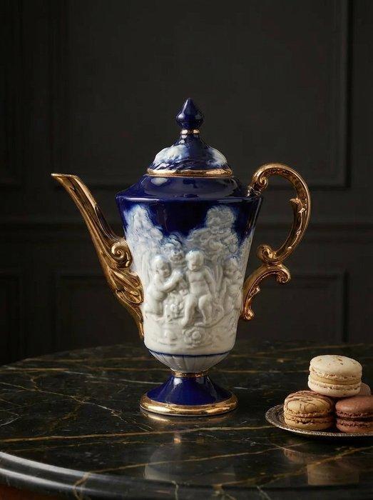 Koffie- en theeservies - Zacht porcelein, Antiquités & Art, Antiquités | Verre & Cristal