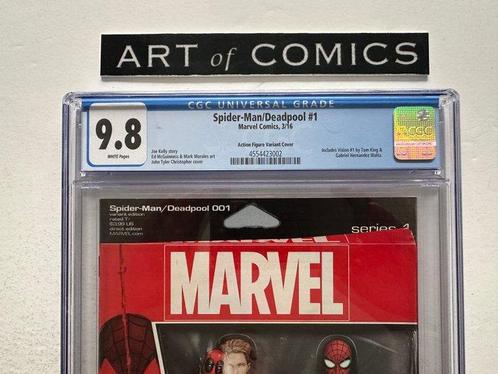 Spider-Man/Deadpool #1 - Action Figure Variant Cover - CGC, Boeken, Strips | Comics